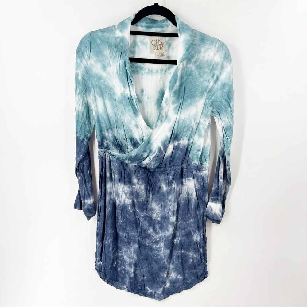 ✅ CHASER TIE DYE LONG SLEEVE DRESS‎ SIZE X-SMALL